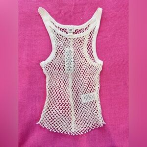 💗Urban Outfitters BDG White Mesh Tank Top💗